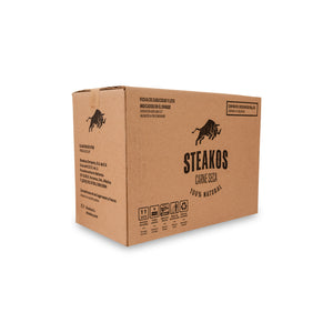 Carne seca Steakos, Sabor BBQ, 90g (8 piezas)